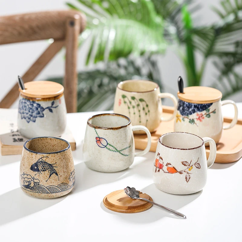 Vintage Coffee Mug Unique Japanese Retro Style Ceramic Cups, 380ml Kiln Change Clay Breakfast Cup Creative Gift for Friends
Vintage Coffee Mug Unique Japanese Retro Style Ceramic Cups, 380ml Kiln Change Clay Breakfast Cup Creative Gift for Friends