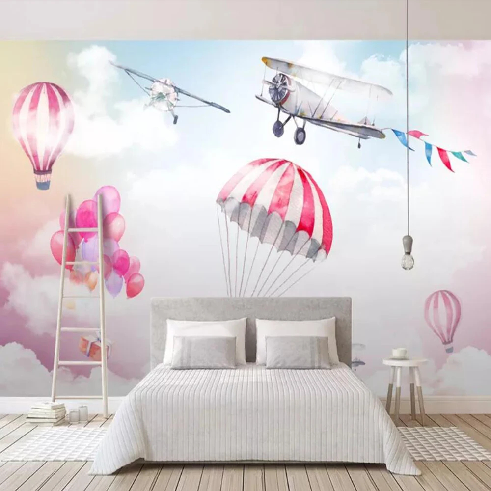 Milofi custom 3D wallpaper mural simple color sky plane hot air balloon background wall living room bedroom decoration painting
Milofi custom 3D wallpaper mural simple color sky plane hot air balloon background wall living room bedroom decoration painting