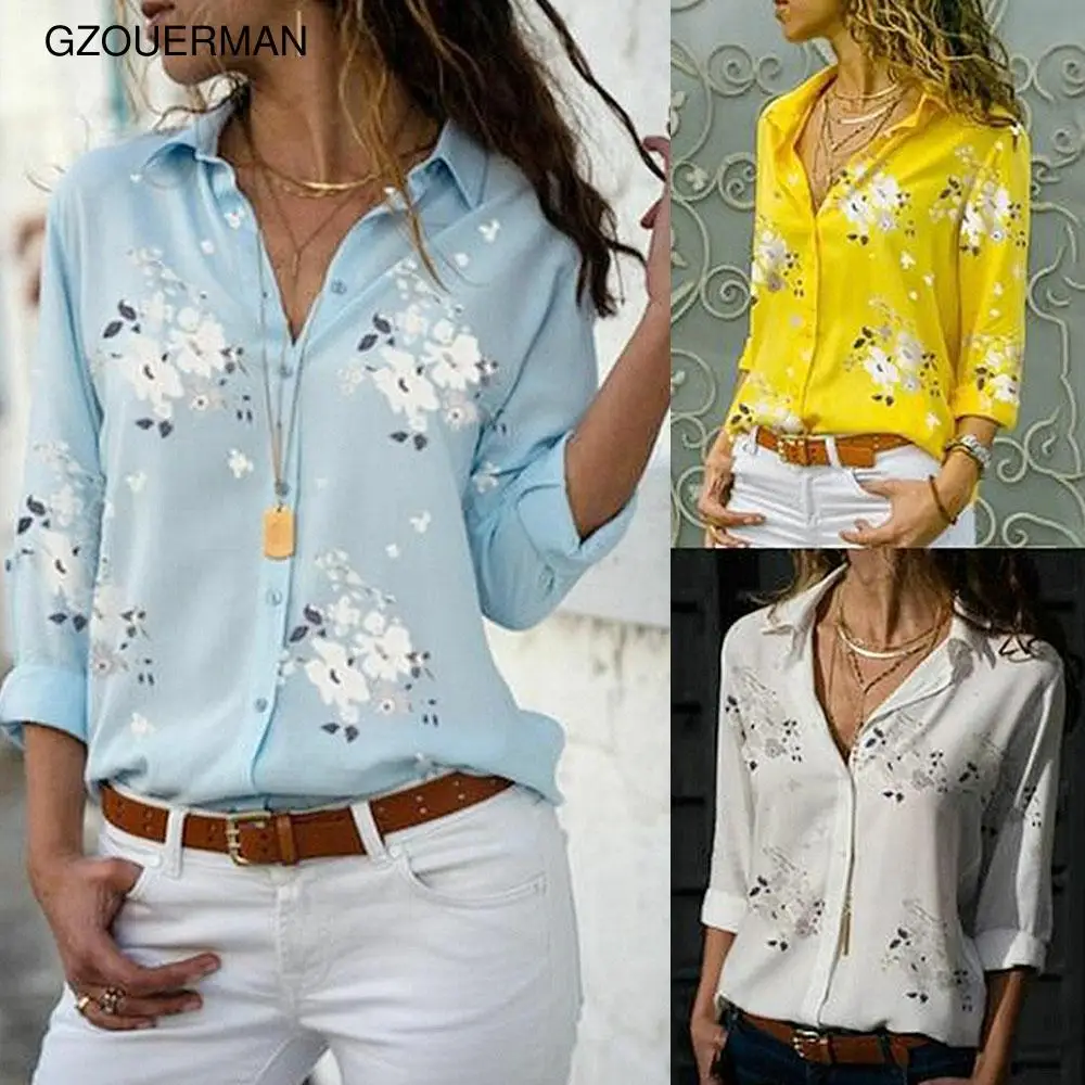 New Fashion Women Floral Printed Chiffon Shirt Elegance Floral Slim Shirt Collar Long Sleeve Button Office Casual Tops Shirt
New Fashion Women Floral Printed Chiffon Shirt Elegance Floral Slim Shirt Collar Long Sleeve Button Office Casual Tops Shirt