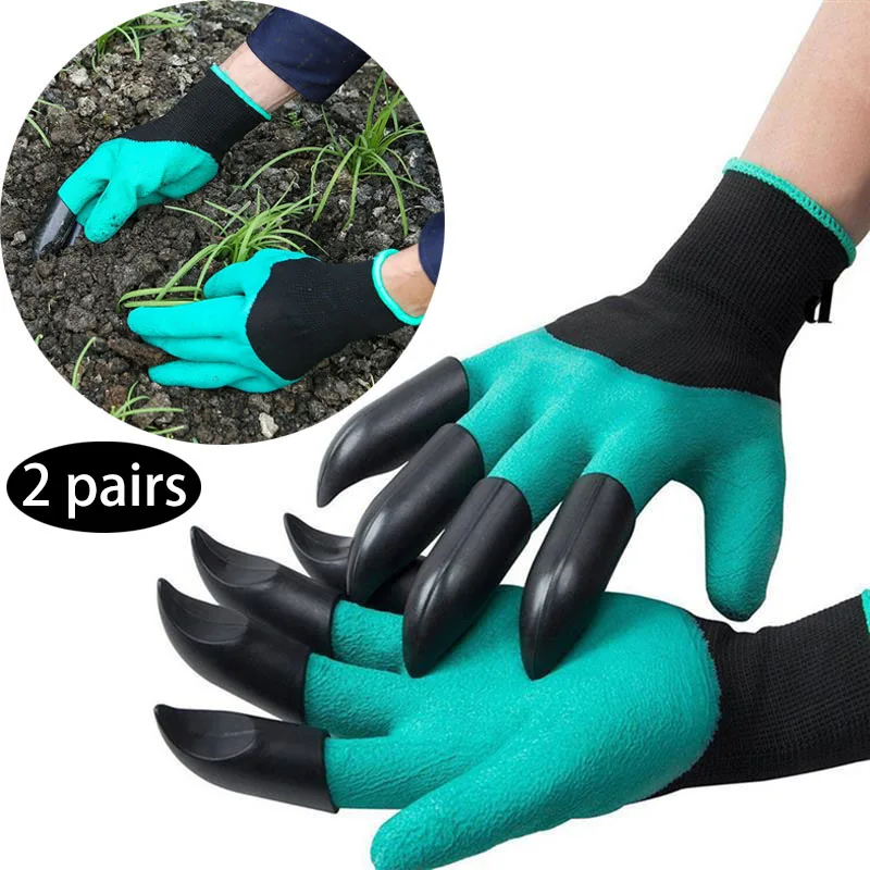 2Pairs Garden Gloves with Claws ABS Plastic Garden Rubber Gloves Gardening Digging Planting Durable Waterproof Work Glove
2Pairs Garden Gloves with Claws ABS Plastic Garden Rubber Gloves Gardening Digging Planting Durable Waterproof Work Glove