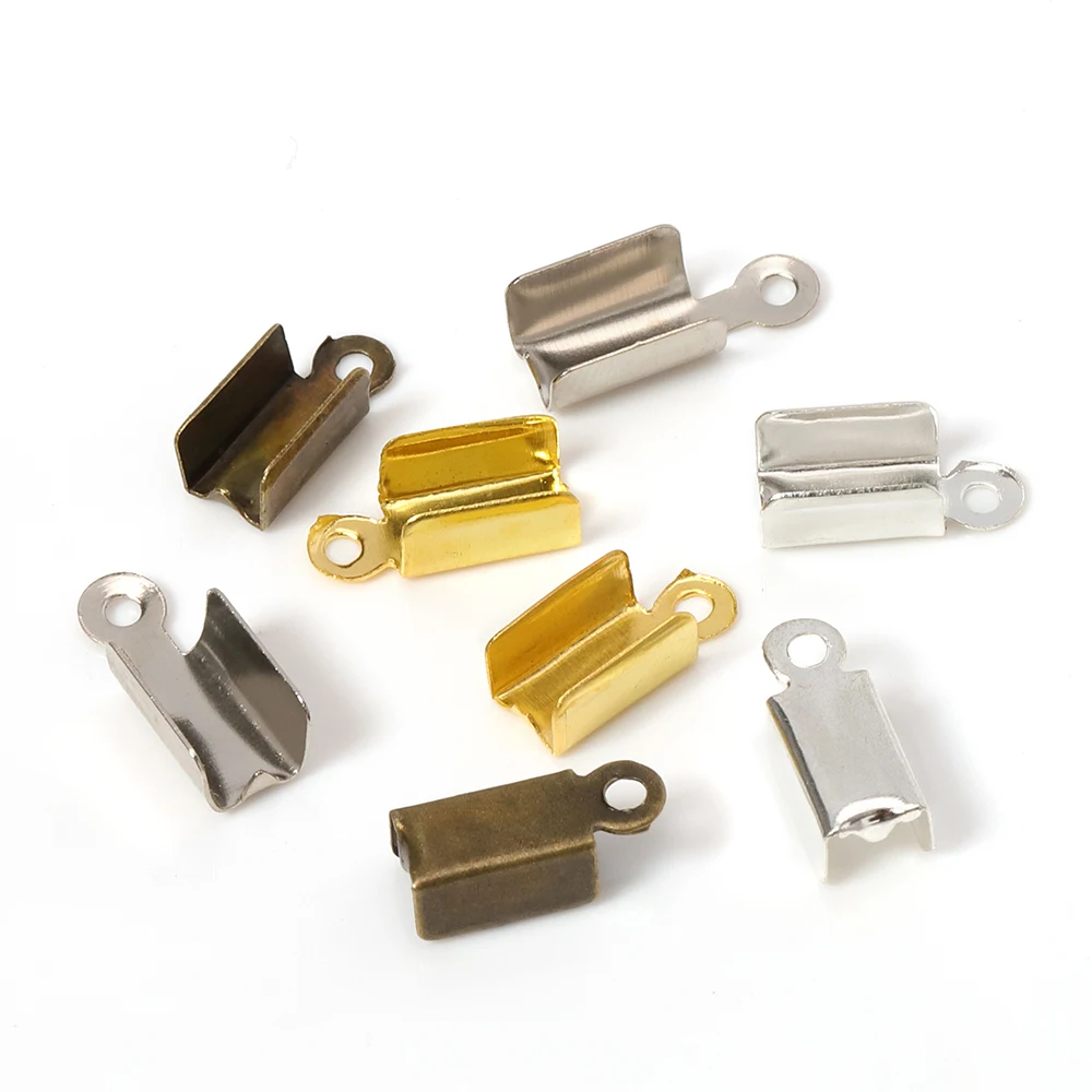 200pcs/lot Crimping Cover Clasps Cord End Caps String Ribbon Leather Clip Tip Fold Crimp Bead Connectors For DIY Jewelry Making
200pcs/lot Crimping Cover Clasps Cord End Caps String Ribbon Leather Clip Tip Fold Crimp Bead Connectors For DIY Jewelry Making