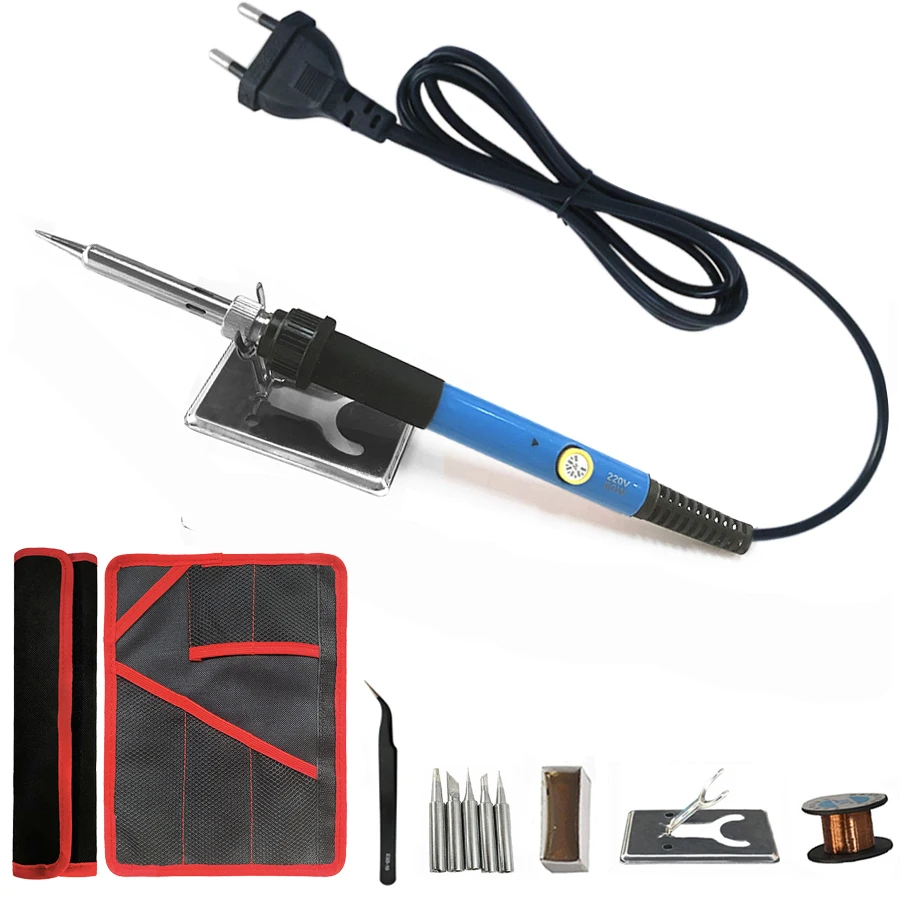 60W Portable Electric Soldering Iron Welding Irons Temperature Adjustable 220V 110V Welding Rework Station Soldering Tips
60W Portable Electric Soldering Iron Welding Irons Temperature Adjustable 220V 110V Welding Rework Station Soldering Tips