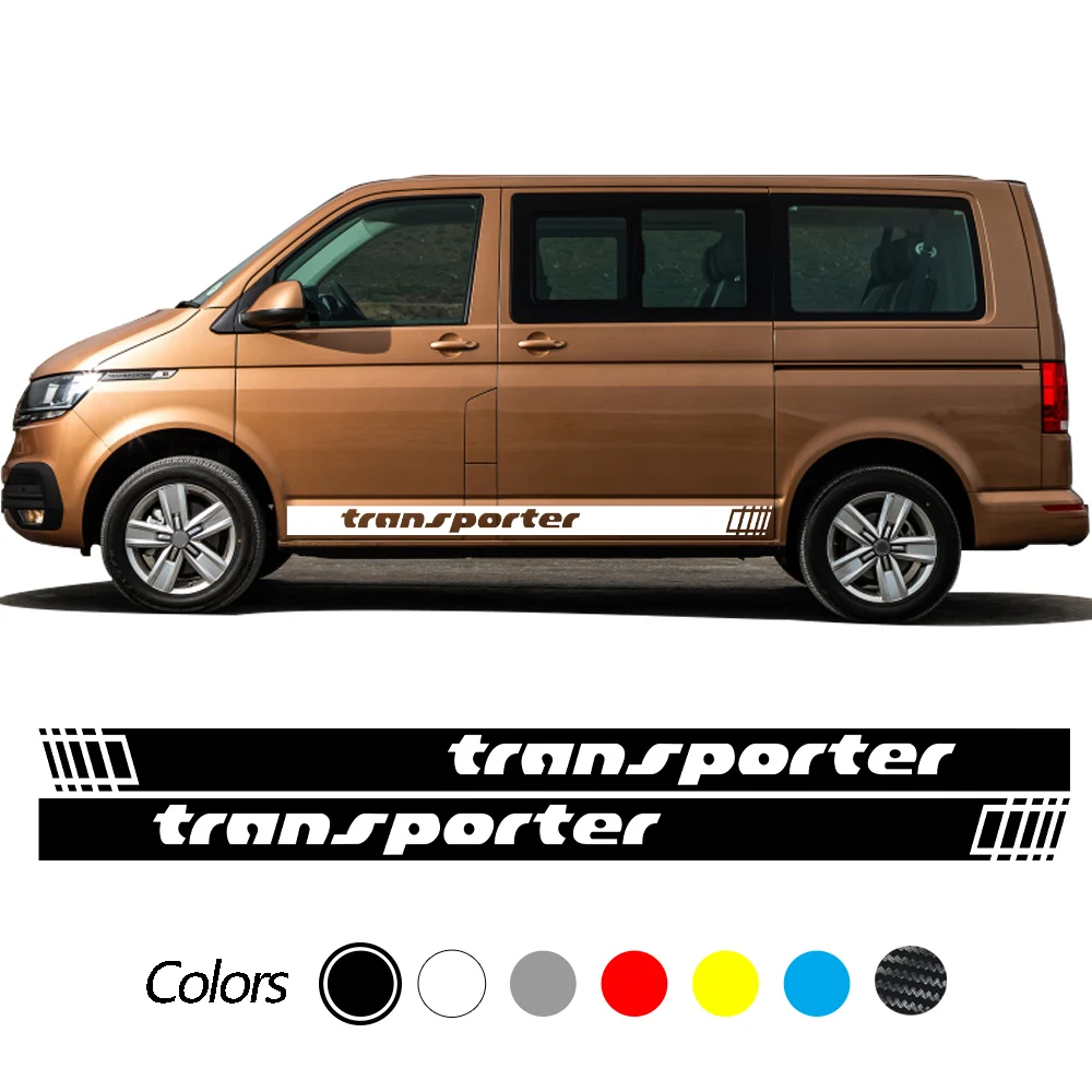 Car Door Side Skirt Striped Graphic Decals For Volkswagen VW Transporter Multivan T5 T6 Auto Decoration Stickers Accessories 2PC
Car Door Side Skirt Striped Graphic Decals For Volkswagen VW Transporter Multivan T5 T6 Auto Decoration Stickers Accessories 2PC