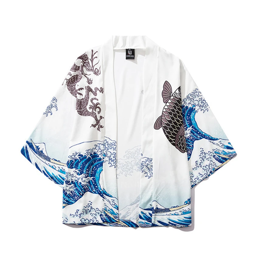 2021 New Japanese Style Harajuku Wide Leg Pants Wave Pattern Samurai Man Haori Cardigan Jacket Loose Style Sunscreen Tops Yukata
2021 New Japanese Style Harajuku Wide Leg Pants Wave Pattern Samurai Man Haori Cardigan Jacket Loose Style Sunscreen Tops Yukata