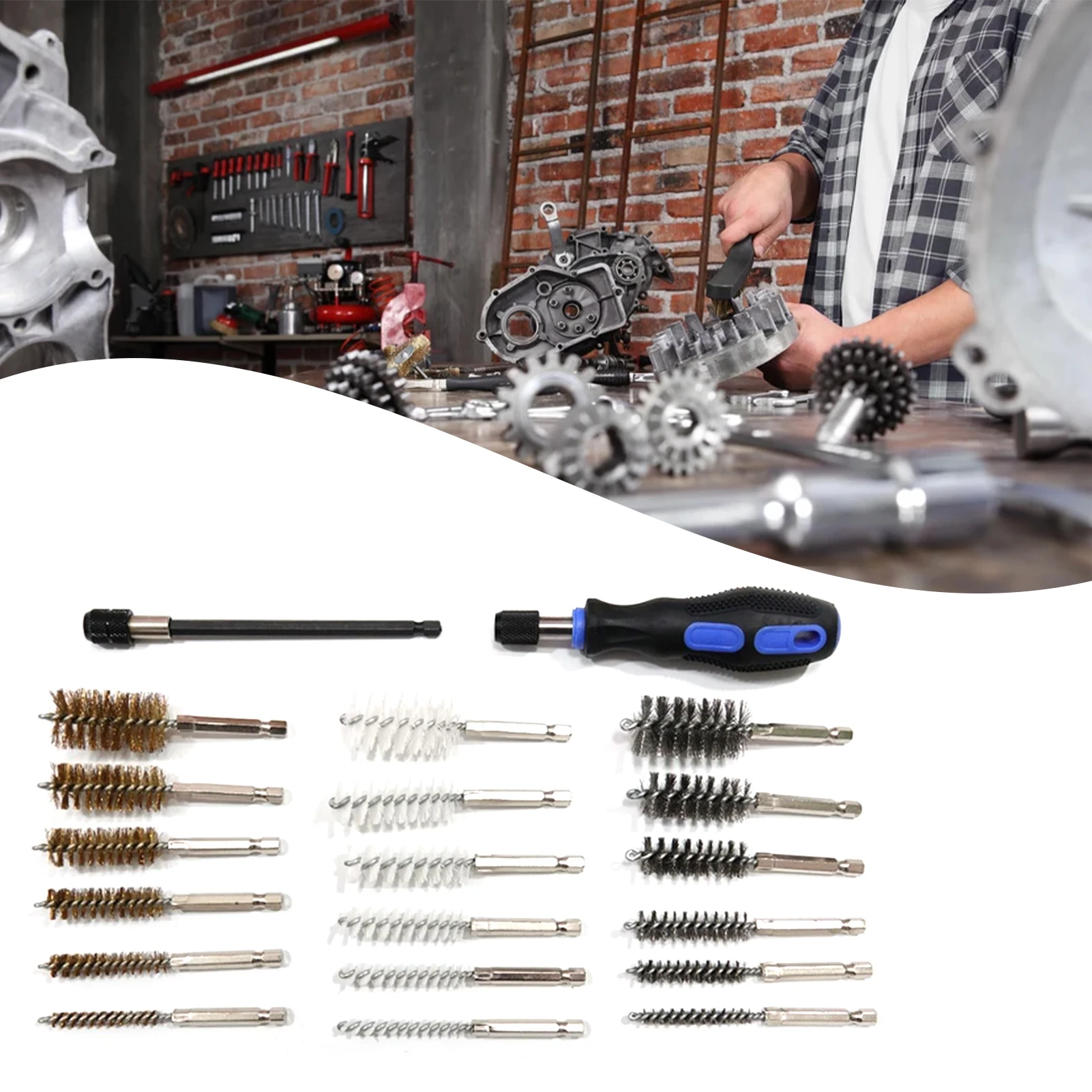 20Pcs Long Quick Release Screwdriver Extension Bar Brushes Set Autos Machines Long Reach Polishing Cleaning
20Pcs Long Quick Release Screwdriver Extension Bar Brushes Set Autos Machines Long Reach Polishing Cleaning