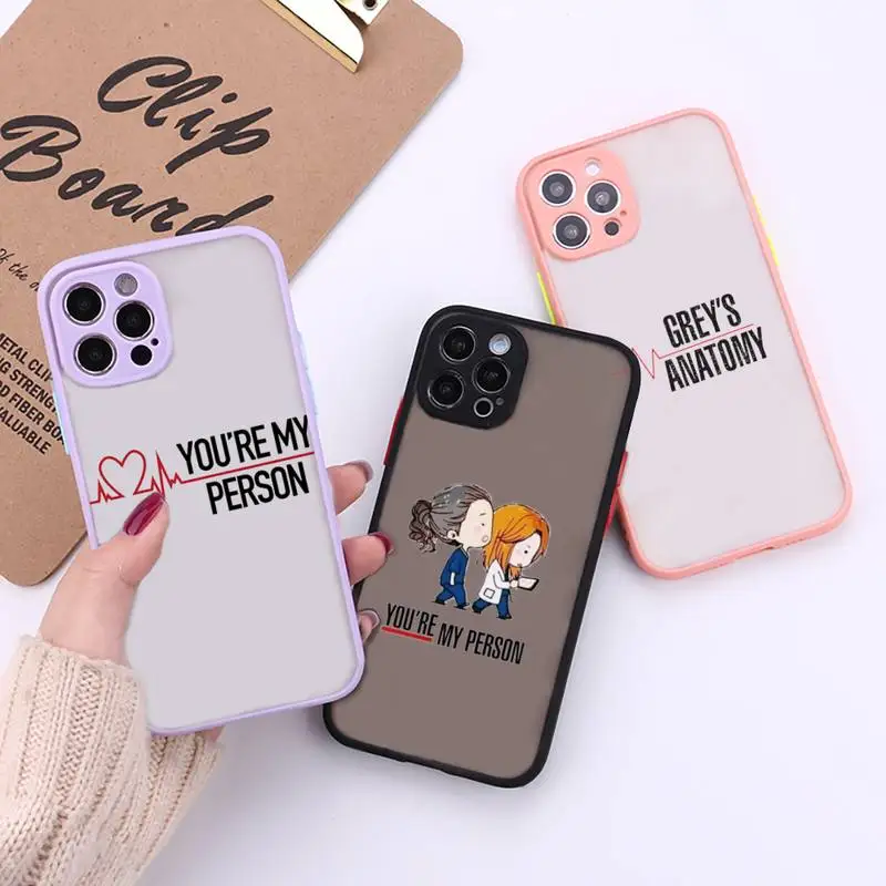 Greys Anatomy Phone Case For iPhone 12 11 Mini Pro XR XS Max 7 8 Plus X Matte transparent Back Cover
Greys Anatomy Phone Case For iPhone 12 11 Mini Pro XR XS Max 7 8 Plus X Matte transparent Back Cover