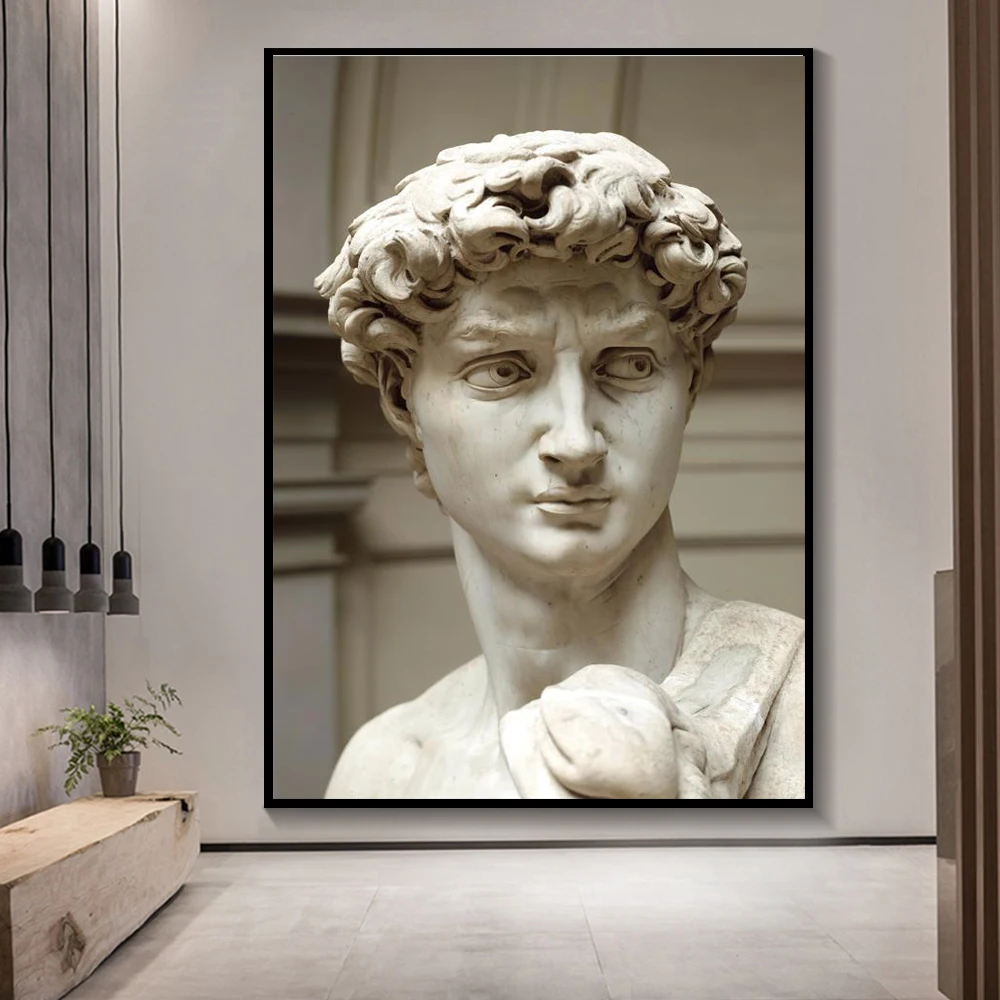 Nordic Black and White David Head Sculpture Posters And Prints Wall Art Canvas David Paintings Pictures Living Room Home Decor
Nordic Black and White David Head Sculpture Posters And Prints Wall Art Canvas David Paintings Pictures Living Room Home Decor