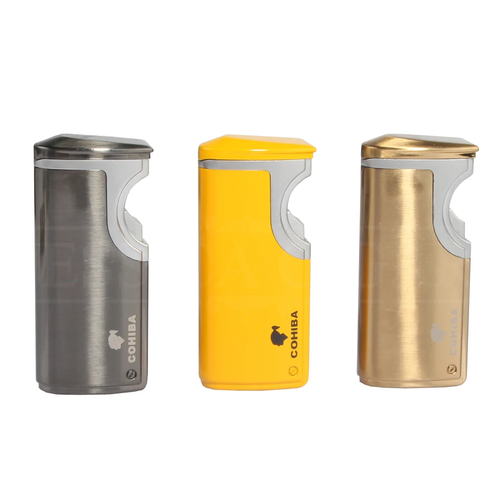 COHIBA USB Зажигалка газовый многоразовый бутановый фонарь для сигар портативная