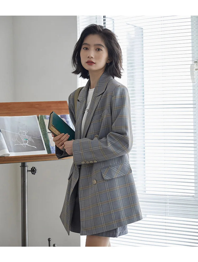 Fashion Fashion Autumn Women Retro Plaid Blazers and Jackets Work Office Lady Suit Slim Double Breasted Business Female
Fashion Fashion Autumn Women Retro Plaid Blazers and Jackets Work Office Lady Suit Slim Double Breasted Business Female