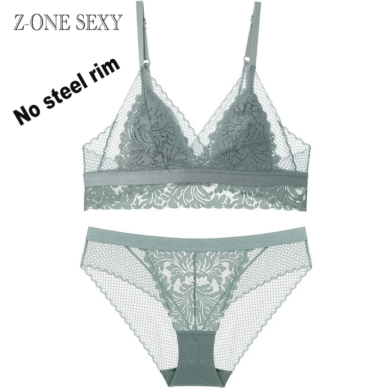 Women's underwear ultra thin non steel ring bra triangle cup comfortable and breathable Lace Sexy back support bra set lingerie
Women's underwear ultra thin non steel ring bra triangle cup comfortable and breathable Lace Sexy back support bra set lingerie