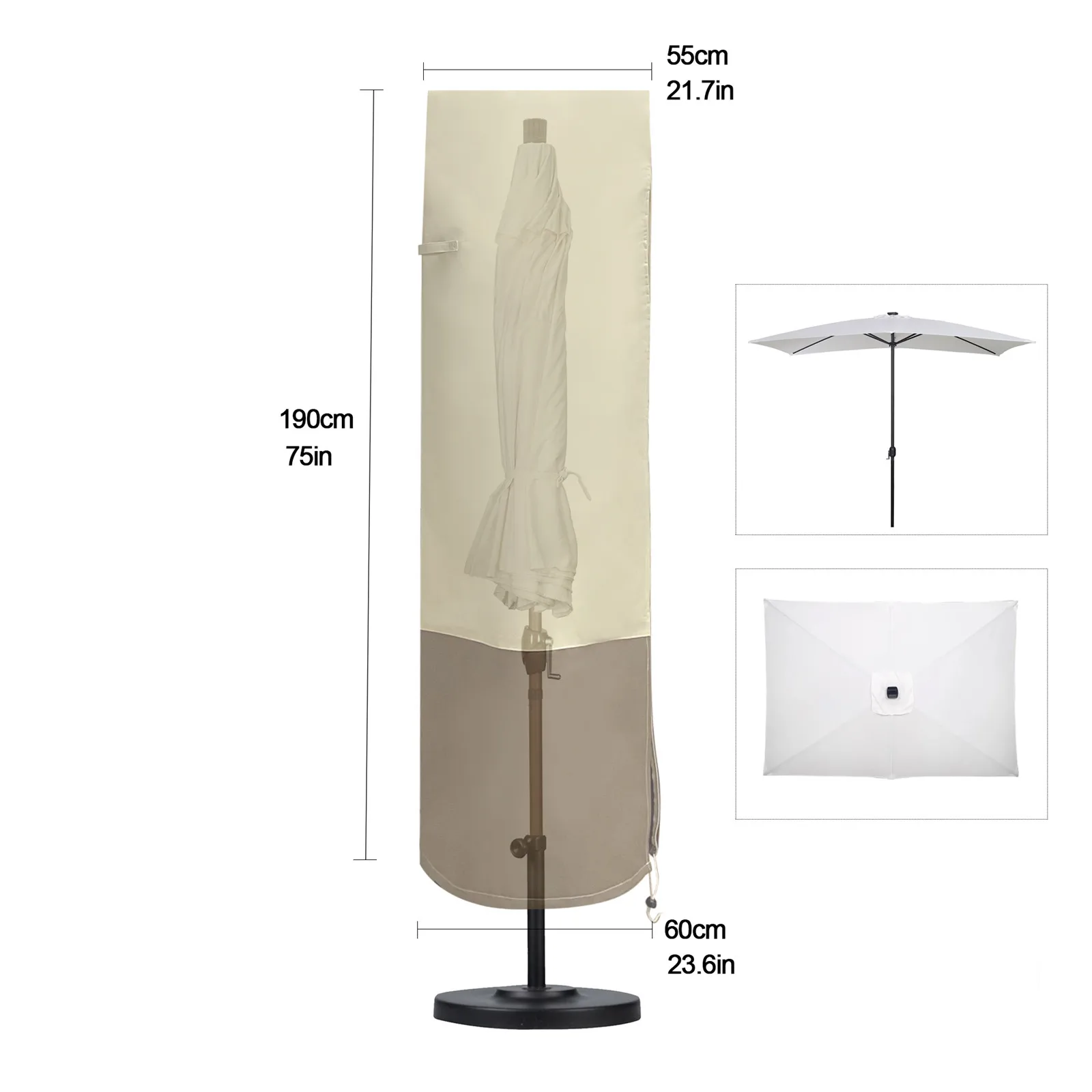 Umbrella Cover Dust Cover Parasol Rainproof Oxford Cloth Outdoor Waterproof 600D Patio Parasol
Umbrella Cover Dust Cover Parasol Rainproof Oxford Cloth Outdoor Waterproof 600D Patio Parasol
