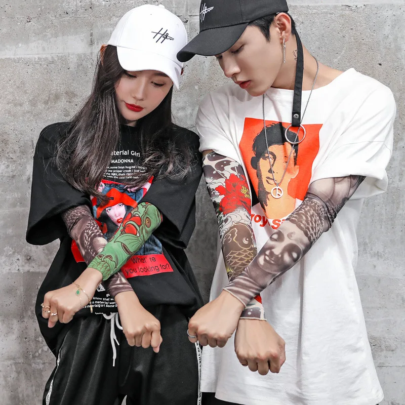 1 Pair Tattoo Sleeve Men Longsleeve Running Summer Cycling Sunscreen Fingerless Gloves Outdoor Cool Personality Women Arm Sleeve
1 Pair Tattoo Sleeve Men Longsleeve Running Summer Cycling Sunscreen Fingerless Gloves Outdoor Cool Personality Women Arm Sleeve
