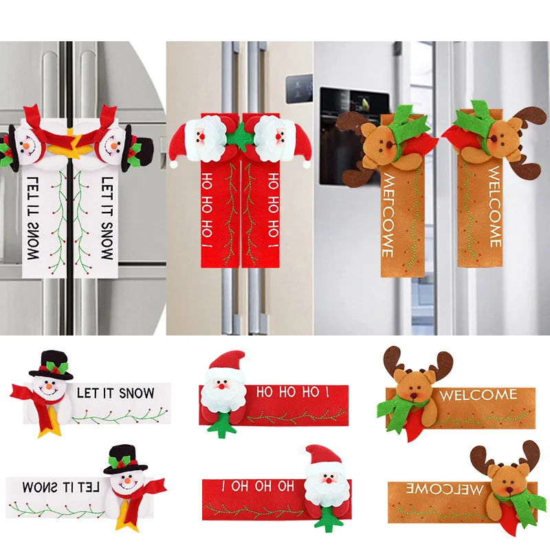 Christmas Fridge Handle Covers Santa Claus Elk Snowman Microwave Oven Dishwasher Door Handle Cover Xmas Party Kitchen Decoration
Christmas Fridge Handle Covers Santa Claus Elk Snowman Microwave Oven Dishwasher Door Handle Cover Xmas Party Kitchen Decoration