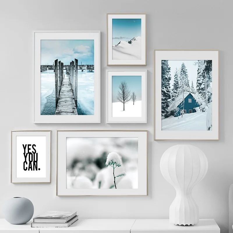 Wall Art Canvas Painting Winter Nature Snow House Forest Bridge Nordic Posters Prints Wall Pictures For Living Room Decoration
Wall Art Canvas Painting Winter Nature Snow House Forest Bridge Nordic Posters Prints Wall Pictures For Living Room Decoration