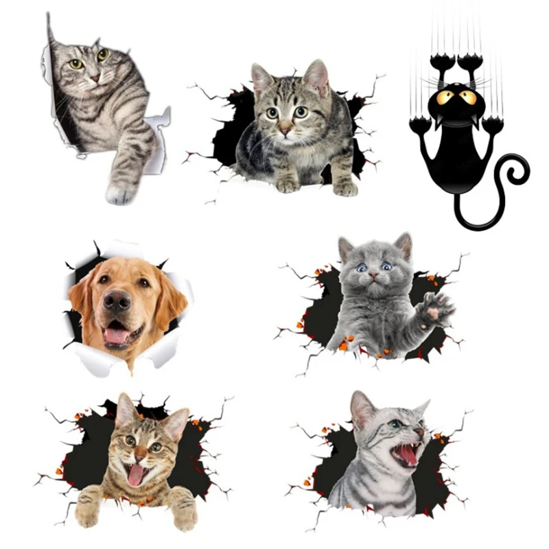3D Simulation Cute Cat Personality Creative Car Glass Sticker Dog Car Door Scratch Waterproof Decoration Cover DIY Decal
3D Simulation Cute Cat Personality Creative Car Glass Sticker Dog Car Door Scratch Waterproof Decoration Cover DIY Decal