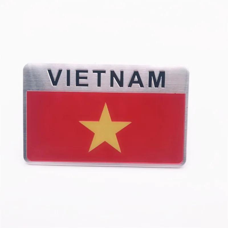 Aluminum Alloy Rectangle Styling Vietnam National Emblem Flags Car Stickers 8x5cm 
Aluminum Alloy Rectangle Styling Vietnam National Emblem Flags Car Stickers 8x5cm