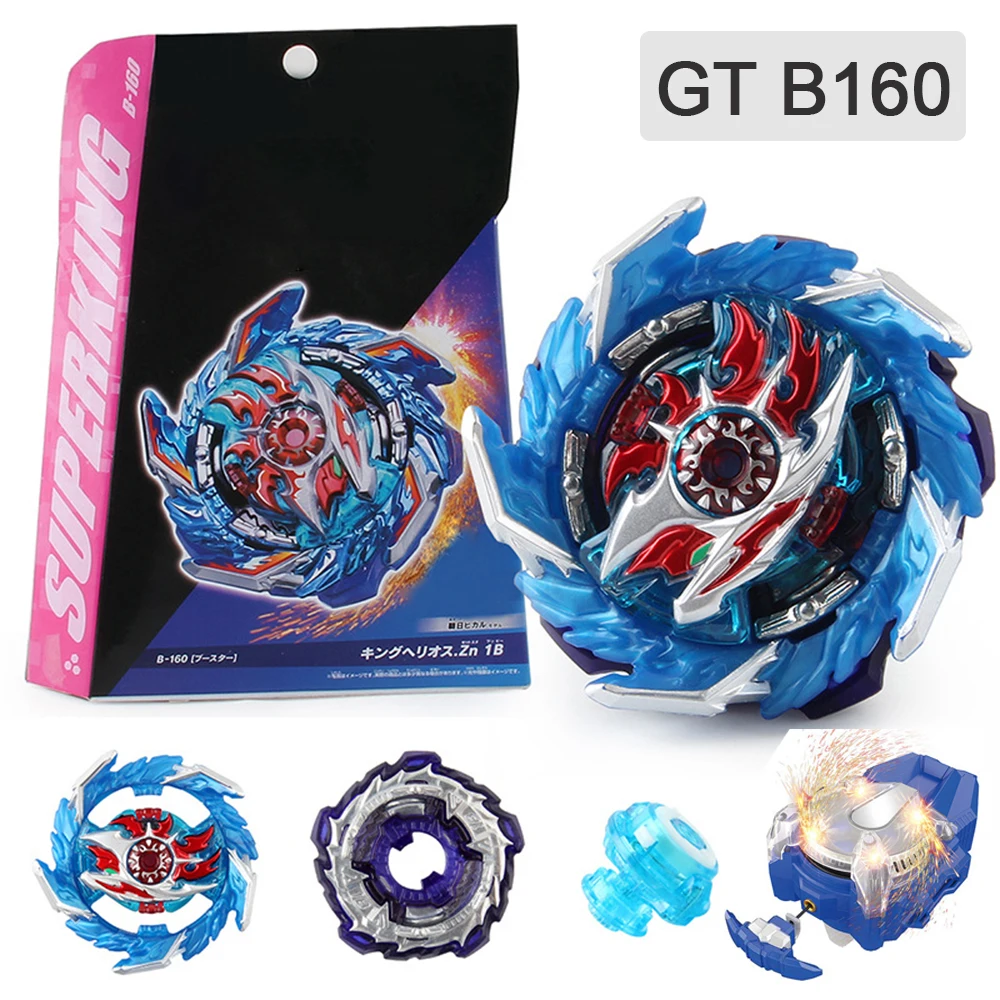 Beyblades Burst с искрящим пусковым устройством GT B160, гироскоп из металлического сплава, игрушки для детей, суперкинг, боевая игра
Beyblades Burst с искрящим пусковым устройством GT B160, гироскоп из металлического сплава, игрушки для детей, суперкинг, боевая игра