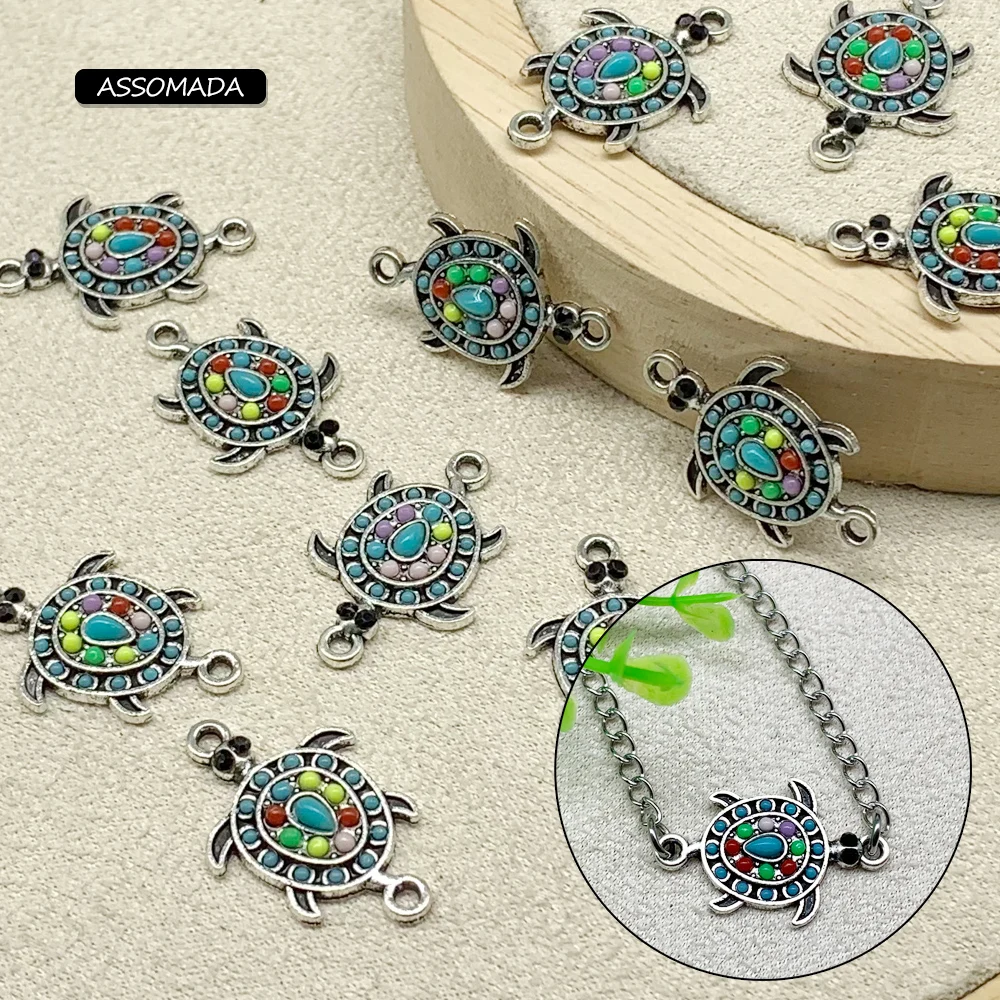 ASSOMADA Tortoise Pendant For Jewelry Making Handmade Resin Alloy Turtle DIY Accessories Bracelet Necklace Bead Jewelry Findings
ASSOMADA Tortoise Pendant For Jewelry Making Handmade Resin Alloy Turtle DIY Accessories Bracelet Necklace Bead Jewelry Findings