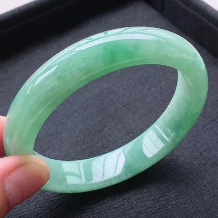 Zheru Jewelry Natural Burmese Jade 54-64mm Light Green Bracelet Elegant Princess Jewelry Best Gift for Mom and Girlfriend
Zheru Jewelry Natural Burmese Jade 54-64mm Light Green Bracelet Elegant Princess Jewelry Best Gift for Mom and Girlfriend