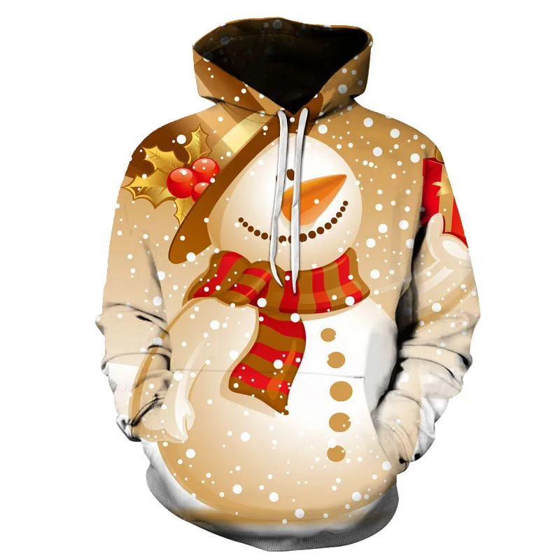 Green Sweater Cartoon Cute Snowman Pattern 3D Printing Printed Hooded Tops Men's Boys Casual Daily Autumn and Winter Pullover
Green Sweater Cartoon Cute Snowman Pattern 3D Printing Printed Hooded Tops Men's Boys Casual Daily Autumn and Winter Pullover