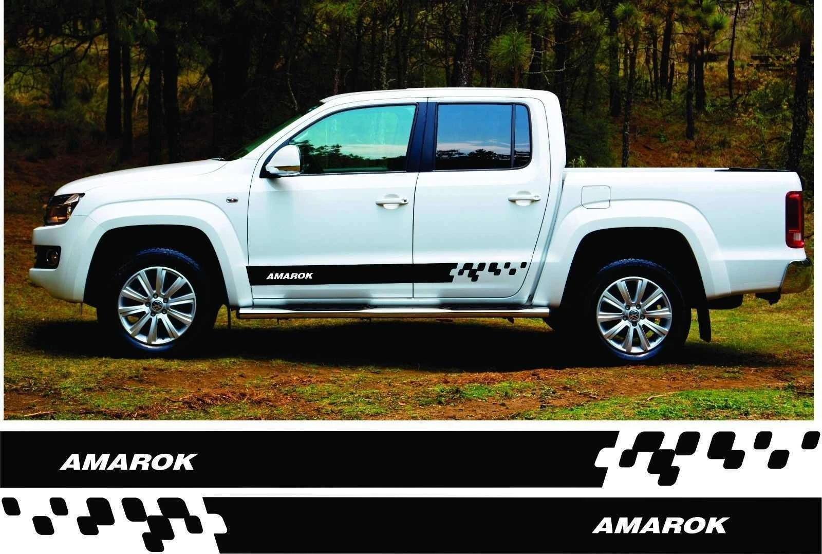 For 1Set VW Amarok Side Stripes Decal Vinyl Sticker,Graphics