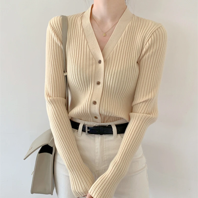 Spring Women Casual Knitted Cardigan Ladies Fashion Buttons Long Sleeve Female Sweater Jacket
Spring Women Casual Knitted Cardigan Ladies Fashion Buttons Long Sleeve Female Sweater Jacket