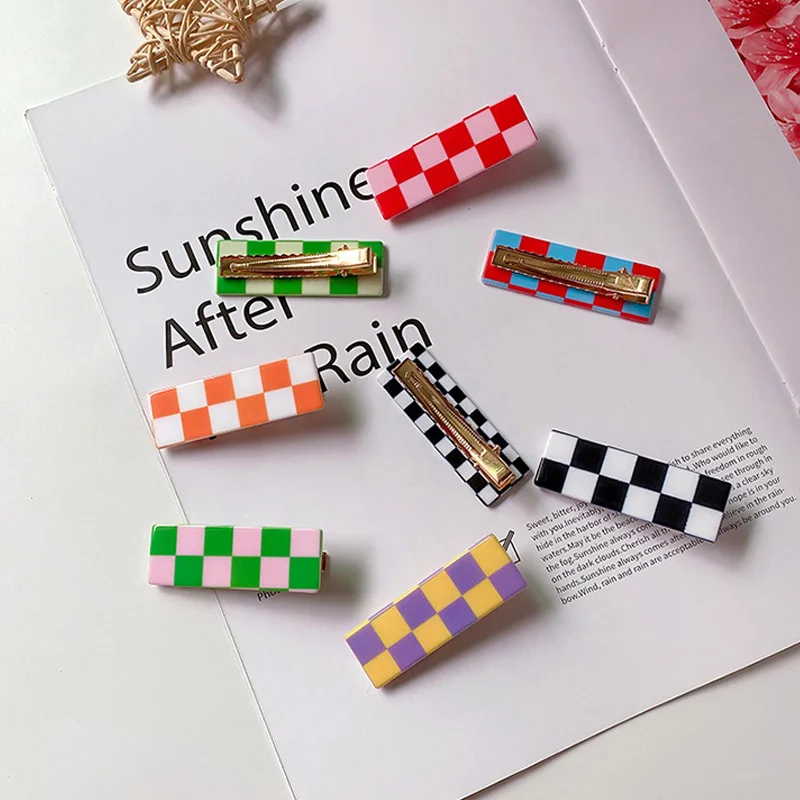 Harajuku Colorful Resin Geometric Hair Clips Hairwear New Fashion Hair Accessories For Women 2021 Cute Irregular Grid Hair Pins
Harajuku Colorful Resin Geometric Hair Clips Hairwear New Fashion Hair Accessories For Women 2021 Cute Irregular Grid Hair Pins