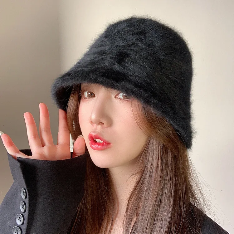 Rabbit Hair Hat Female Autumn and Winter Joker Plush Fisherman Hat Korean Version Show Face Small Bucket Hat Warm Day Basin Hat
Rabbit Hair Hat Female Autumn and Winter Joker Plush Fisherman Hat Korean Version Show Face Small Bucket Hat Warm Day Basin Hat