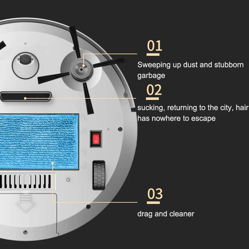 2021 Upgraded Robot Vacuum Cleaner Household Wet and Dry Vacuum Cleaner with Water Tank Can Be Used To Clean Carpets
2021 Upgraded Robot Vacuum Cleaner Household Wet and Dry Vacuum Cleaner with Water Tank Can Be Used To Clean Carpets
