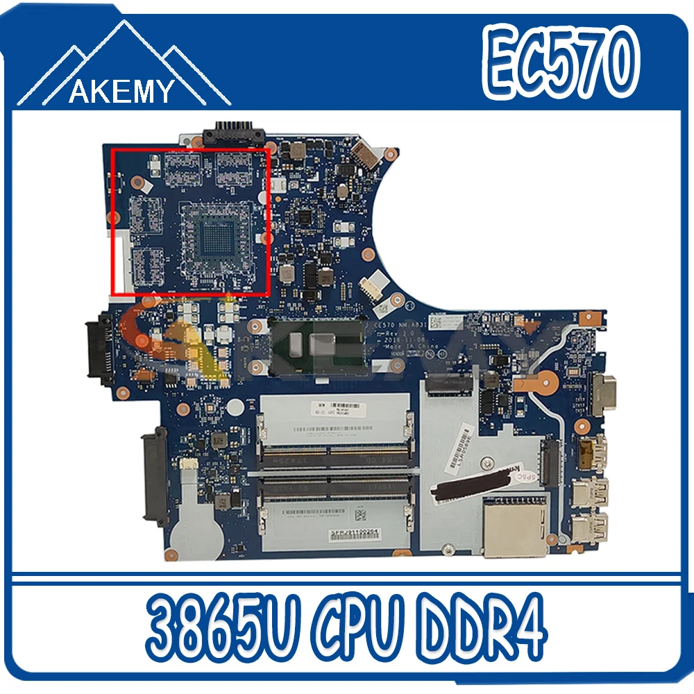 Akemy EC570 NM-A831 Suitable For Lenovo ThinkPad E570 E570C Laptop Motherboard P / N 01LW067 CPU 3865U DDR4 100% Test
Akemy EC570 NM-A831 Suitable For Lenovo ThinkPad E570 E570C Laptop Motherboard P / N 01LW067 CPU 3865U DDR4 100% Test