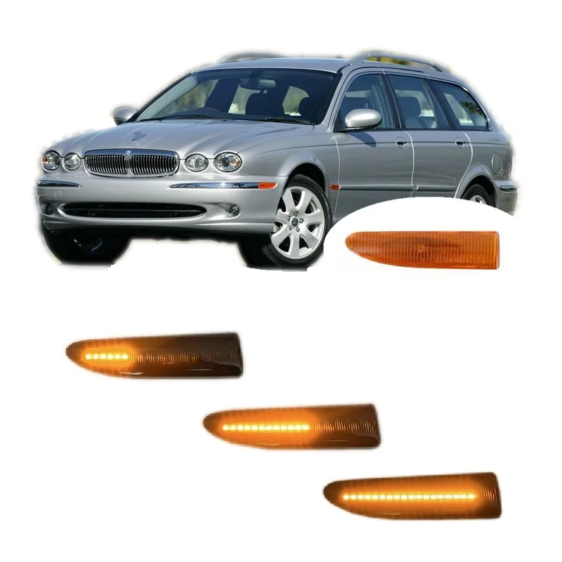 

Подходит для Jaguar X Type 2003 2004 2005 2006 2007 2008 2009 Динамический светодиодный индикатор боковой маркер сигнасветильник