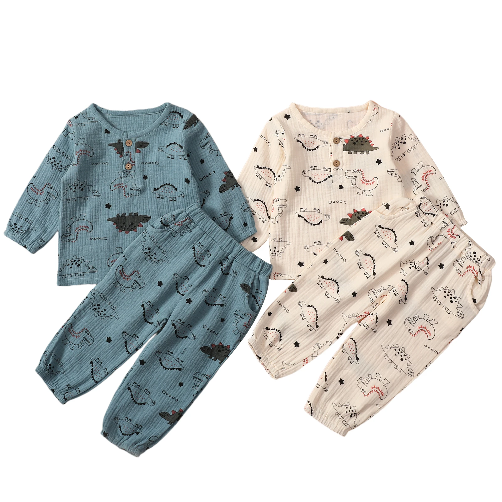 Toddler Baby Boy Girl Clothes Set Cartoon Dinosaur Print Long Sleeve T-Shirt Tops Elastic Waist Pants Autumn Outfit 1-5 Years
Toddler Baby Boy Girl Clothes Set Cartoon Dinosaur Print Long Sleeve T-Shirt Tops Elastic Waist Pants Autumn Outfit 1-5 Years