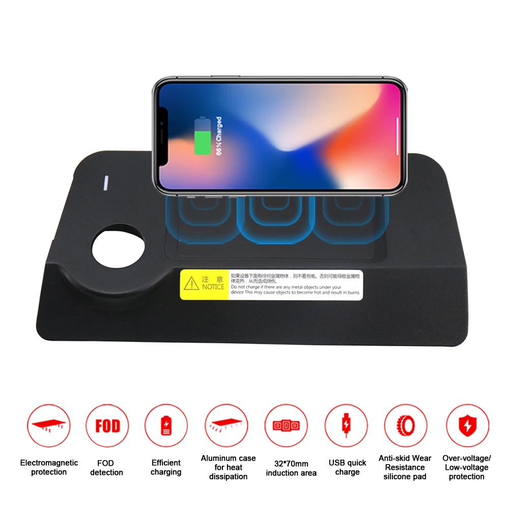 Aotsr QI Wireless Car Charger For JEEP Cherokee 2018 Intelligent Infrared Fast Wireless Sensitive Charging Phone Holder
Aotsr QI Wireless Car Charger For JEEP Cherokee 2018 Intelligent Infrared Fast Wireless Sensitive Charging Phone Holder