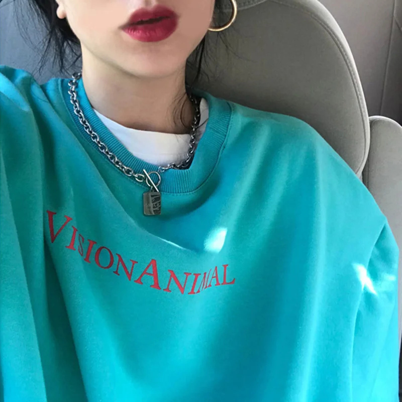 Korean Chic Autumn And Winter Aging Skin Showing White Round Neck Pullover Letter Printing Loose Leisure Long Sleeve Plush
Korean Chic Autumn And Winter Aging Skin Showing White Round Neck Pullover Letter Printing Loose Leisure Long Sleeve Plush