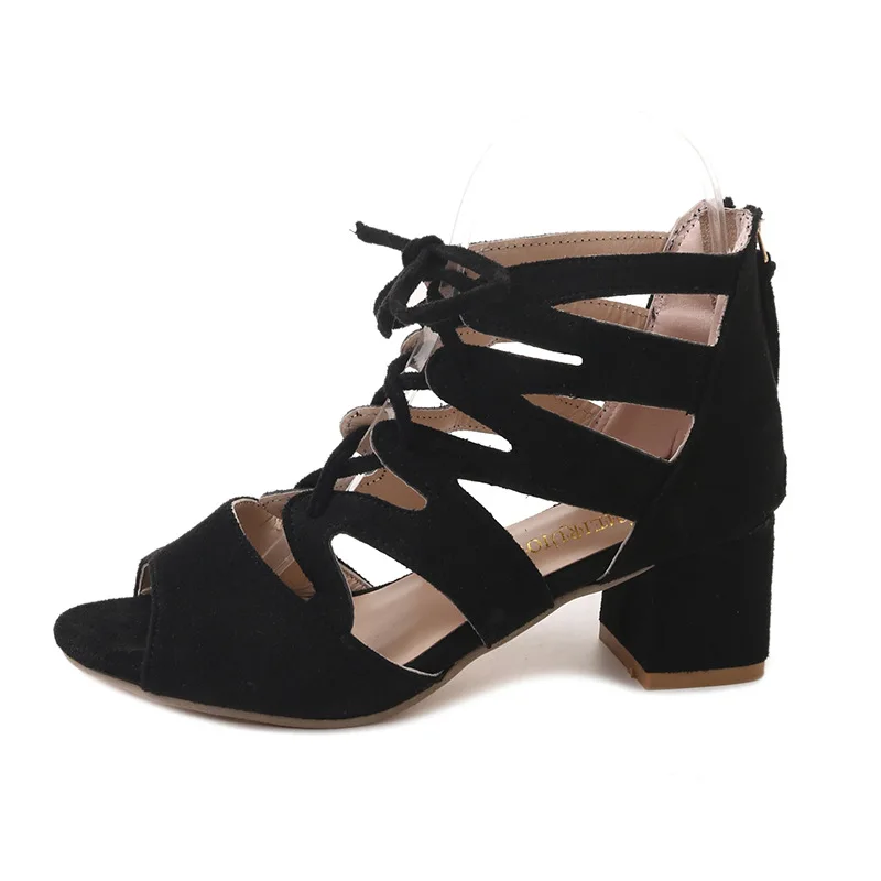 2021 New Summer Women Sandals High Heel Flock Cross Straps Fish Mouth Hollow Shoes with Lace Strap Roman Sandals
2021 New Summer Women Sandals High Heel Flock Cross Straps Fish Mouth Hollow Shoes with Lace Strap Roman Sandals