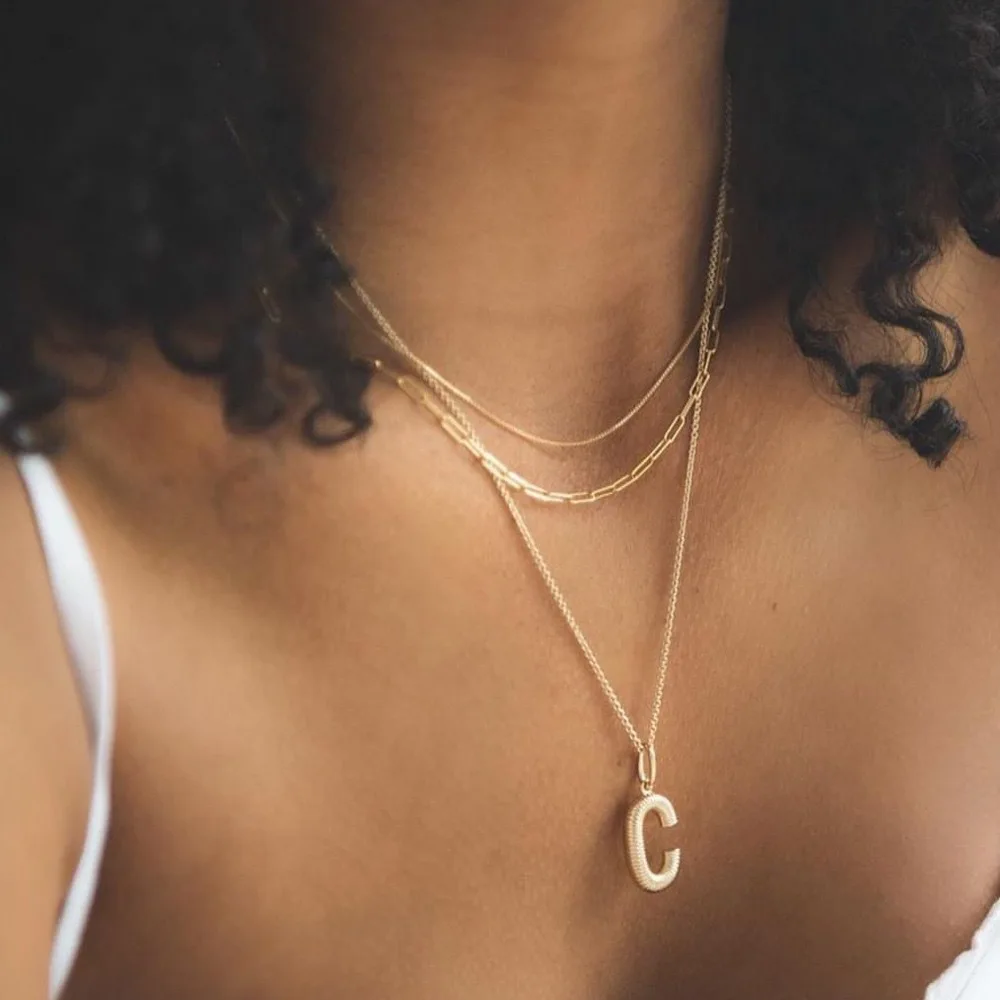 Simple Letter Necklace Fashion Spiral Gold 26 English Letter Necklace Luxury Jewelry Name Statement Necklace A-Z
Simple Letter Necklace Fashion Spiral Gold 26 English Letter Necklace Luxury Jewelry Name Statement Necklace A-Z