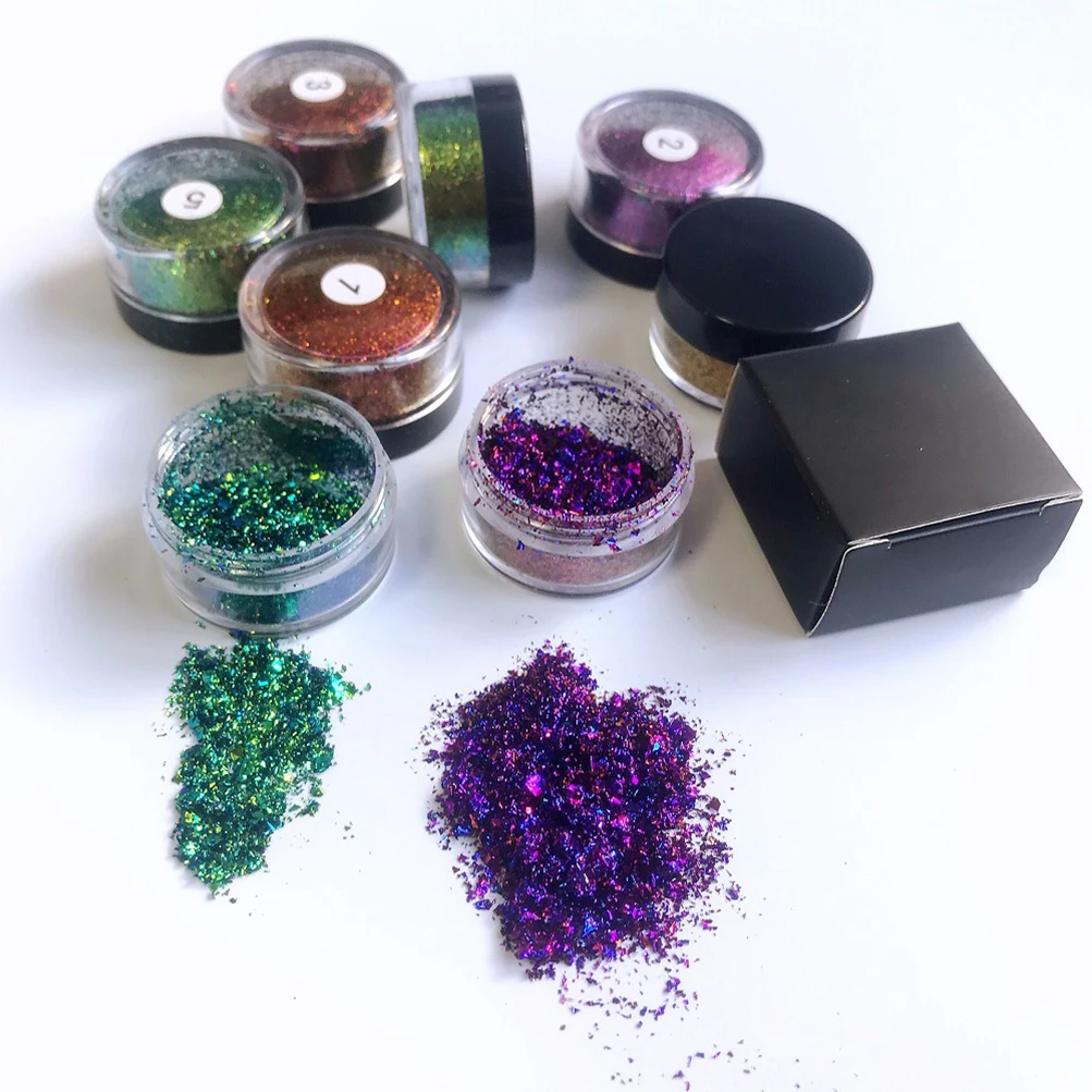 12 Color Optical Color Changing Sequin Eyeshadow Private Label Custom Metal Style Chameleon Eyeshadow Powder Stage Makeup
12 Color Optical Color Changing Sequin Eyeshadow Private Label Custom Metal Style Chameleon Eyeshadow Powder Stage Makeup
