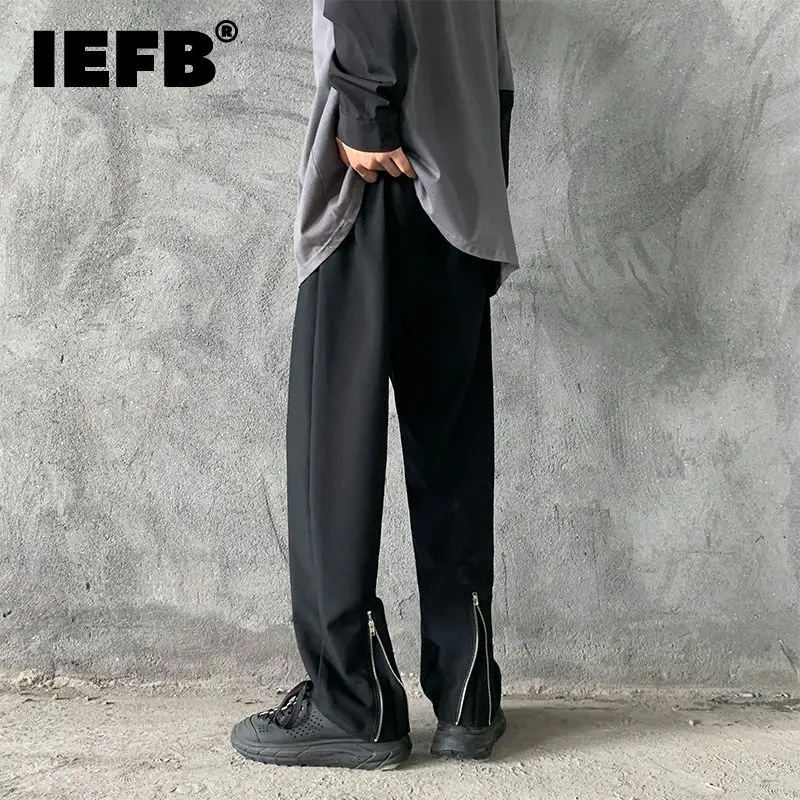 IEFB Men's Back Zipper Design Suit Pants 2022 New Casual Elastic Waist Straight Trousers Streetwear Niche Design Pants 9A0647
IEFB Men's Back Zipper Design Suit Pants 2022 New Casual Elastic Waist Straight Trousers Streetwear Niche Design Pants 9A0647