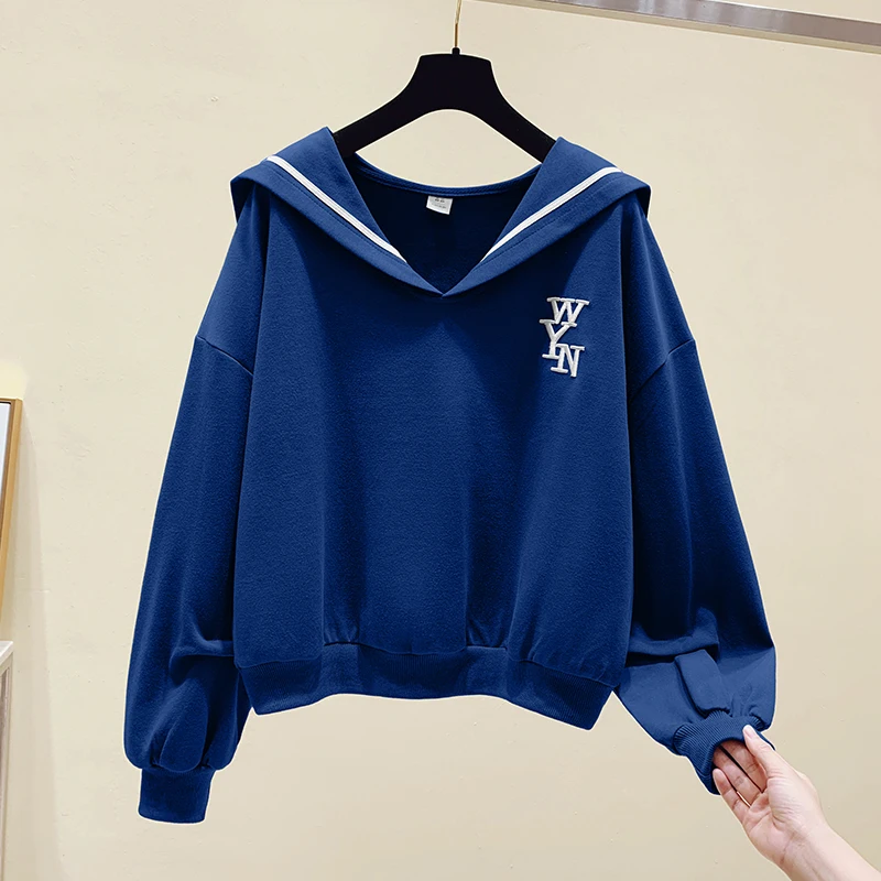 2020 Sweatshirt Sailor Collar Women Tops Preppy Style Letters Printing Student Thin Plush Solid Color Women Hoodies
2020 Sweatshirt Sailor Collar Women Tops Preppy Style Letters Printing Student Thin Plush Solid Color Women Hoodies