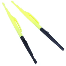 New 2Pcs Fishing Hook Remover Disgorger Unhook Extractor Knot Picker Needle Hook Tier Pesca Accessories Yellow Loop Tier Tool