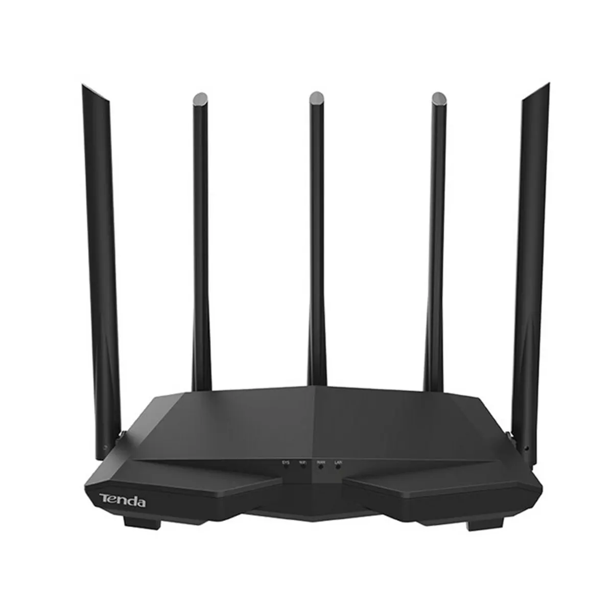 

wifi Routers 11AC 2.4Ghz/5.0Ghz Wi-fi Repeater 1*WAN+3*LAN 5*6dbi high gain Antennas Smart APP Manage English Firmware Tenda AC7