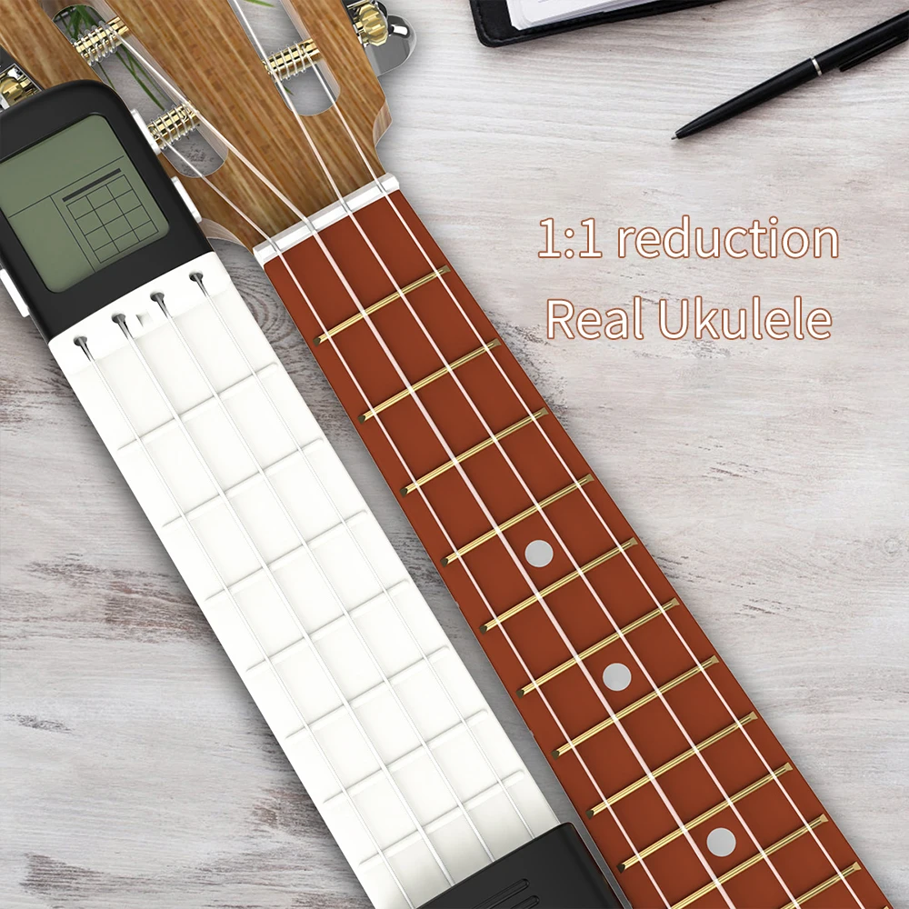 Solid Pocket Ukulele Uku Chord Trainer ABS 4 Colors Diagram Screen Musical Performance Exquisite 4-Tone Practice Tool Sturdy
Solid Pocket Ukulele Uku Chord Trainer ABS 4 Colors Diagram Screen Musical Performance Exquisite 4-Tone Practice Tool Sturdy