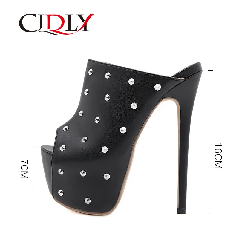 CJDLY Platform Women Sandals Sexy 16cm Roman Sandals Rivet Stiletto High Heels Peep Toe Nightclub Wedding Shoes Plus Size 35-42
CJDLY Platform Women Sandals Sexy 16cm Roman Sandals Rivet Stiletto High Heels Peep Toe Nightclub Wedding Shoes Plus Size 35-42