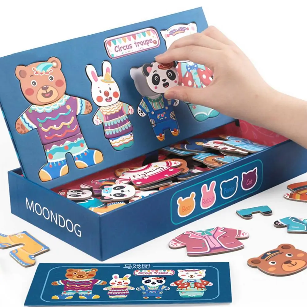 Magnetic Building Blocks Puzzle For Animal Changing Clothes Children's Early Educational Jigsaw Toys
Magnetic Building Blocks Puzzle For Animal Changing Clothes Children's Early Educational Jigsaw Toys