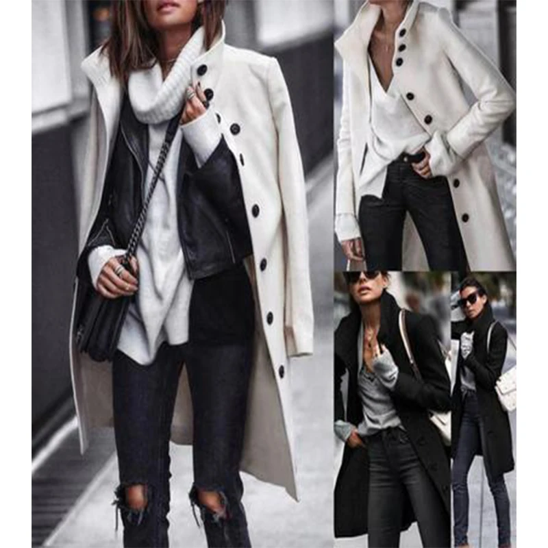 Best selling new button long woolen coat autumn winter women clothing casaco chaqueta mujer doudoune femme shein магазин store
Best selling new button long woolen coat autumn winter women clothing casaco chaqueta mujer doudoune femme shein магазин store