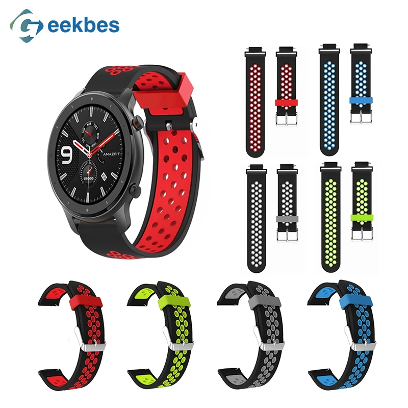 Универсальный 22 мм сменный силиконовый браслет ремешок для часов Huami Amazfit GTR 47 мм
Универсальный 22 мм сменный силиконовый браслет ремешок для часов Huami Amazfit GTR 47 мм