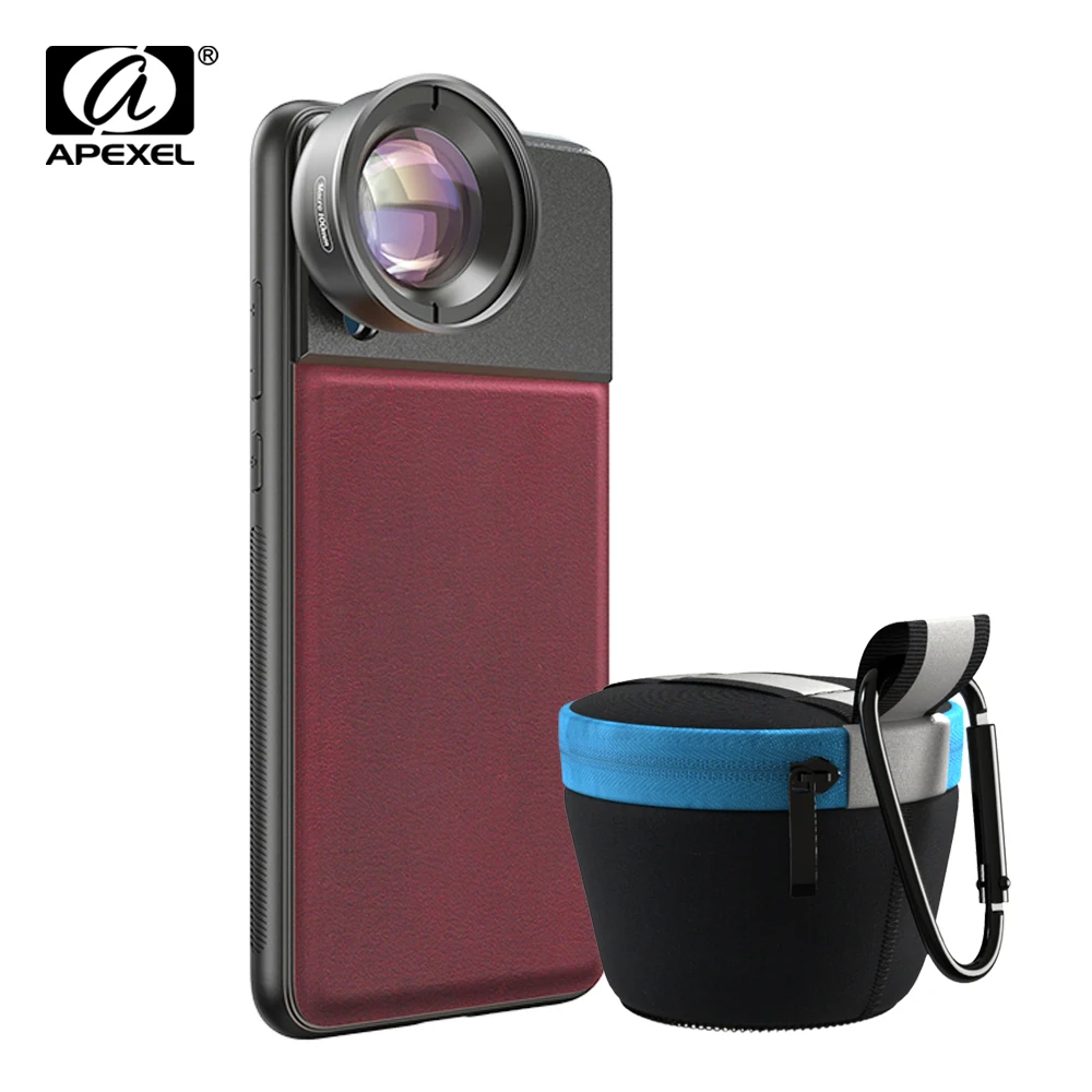 APEXEL HD Optic Camera Phone Lens 50mm Super Macro Lens With 17mm Thread Phone Case For iPhone X XS Max Samsung All Smartphones
APEXEL HD Optic Camera Phone Lens 50mm Super Macro Lens With 17mm Thread Phone Case For iPhone X XS Max Samsung All Smartphones