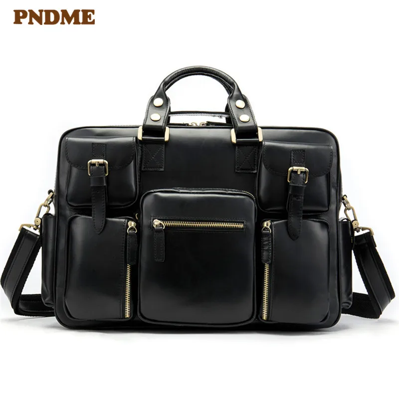 Мужской винтажный портфель из воловьей кожи crazy horse, деловая дорожная сумка-мессенджер из натуральной кожи, сумка для работы 
Мужской винтажный портфель из воловьей кожи crazy horse, деловая дорожная сумка-мессенджер из натуральной кожи, сумка для работы