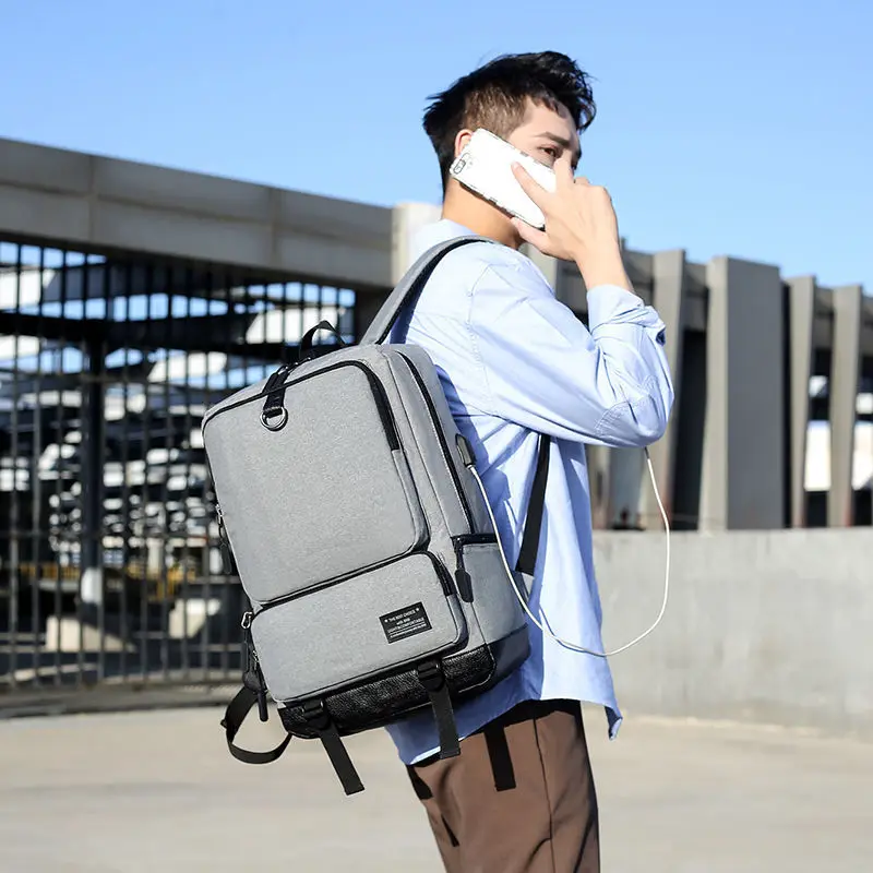 New Men's Backpack With USB Waterproof Material Multi-functional Large-capacity Outdoor Travel Business Computer Student Bag
New Men's Backpack With USB Waterproof Material Multi-functional Large-capacity Outdoor Travel Business Computer Student Bag
