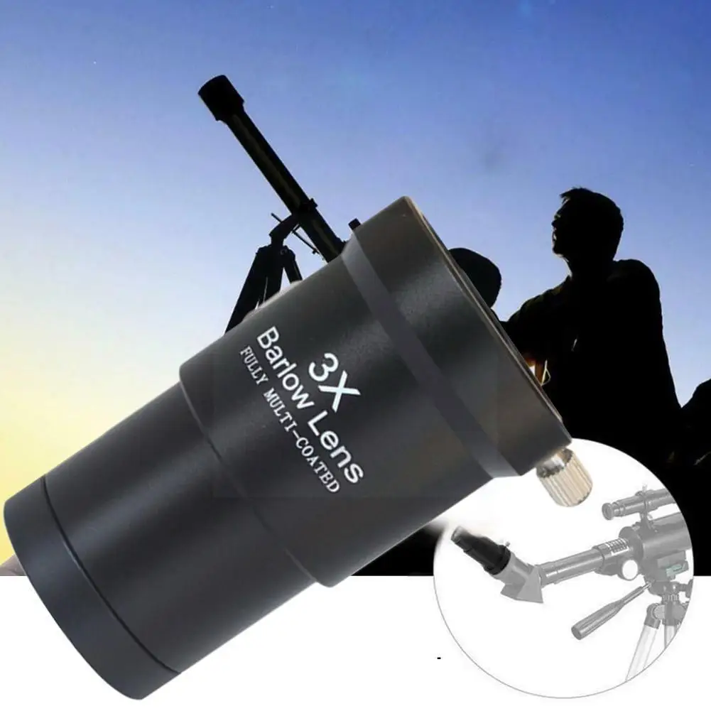 1pcs 3x Barlow Lens 1.25 Inch Fully Multi Coated Film Thread Telescope For Astronomy Telescope Optical Glass With Eyepiece T4e6
1pcs 3x Barlow Lens 1.25 Inch Fully Multi Coated Film Thread Telescope For Astronomy Telescope Optical Glass With Eyepiece T4e6